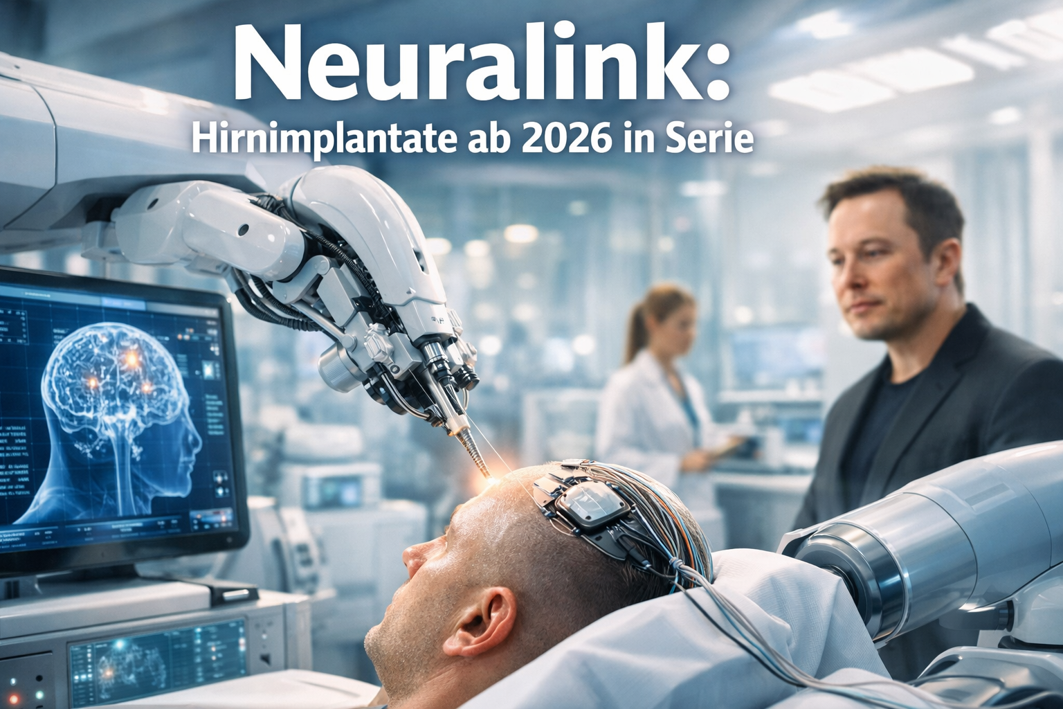 Neuralink: Hirnimplantate ab 2026 in Serie
