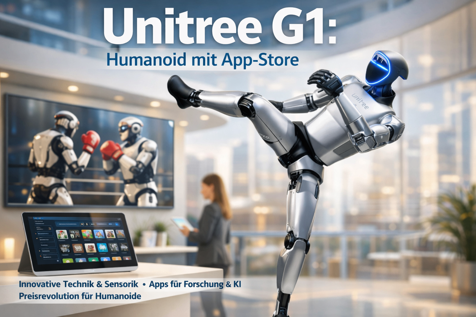 Unitree G1: humanoider Roboter mit App-Store und Kampfpreis