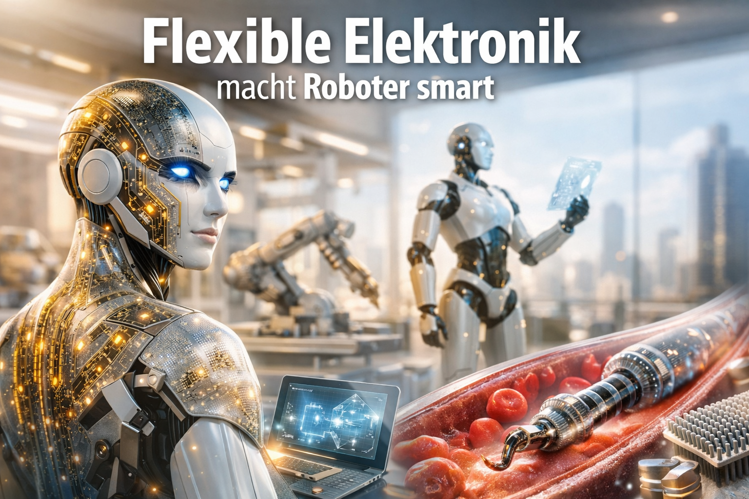 Flexible Elektronik macht Roboter smart