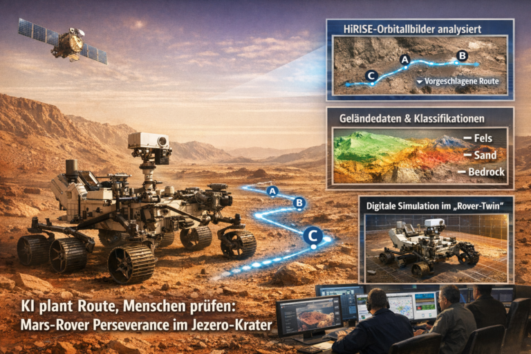 KI Mars Rover [Bildinhalt mit KI erstellt]