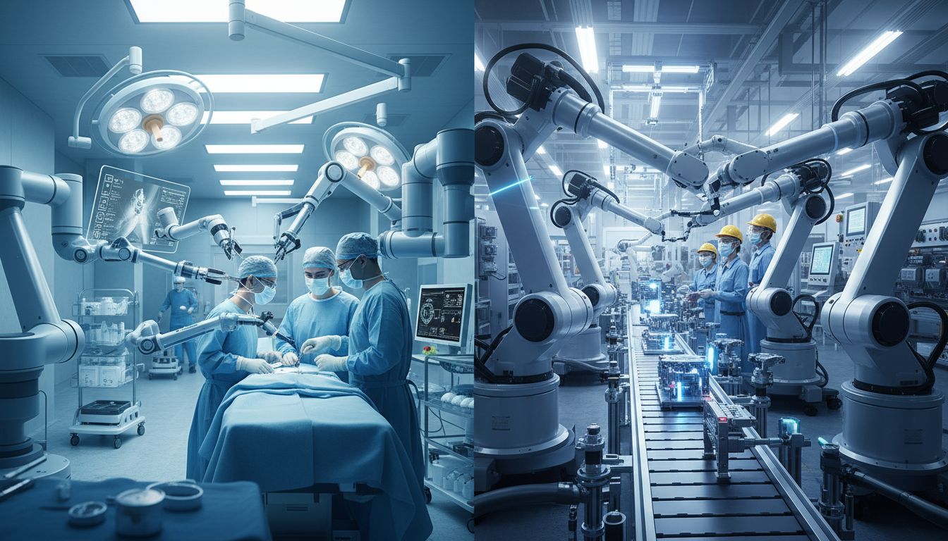 Robotik steigert 2026 Effizienz in Medizin & Industrie
