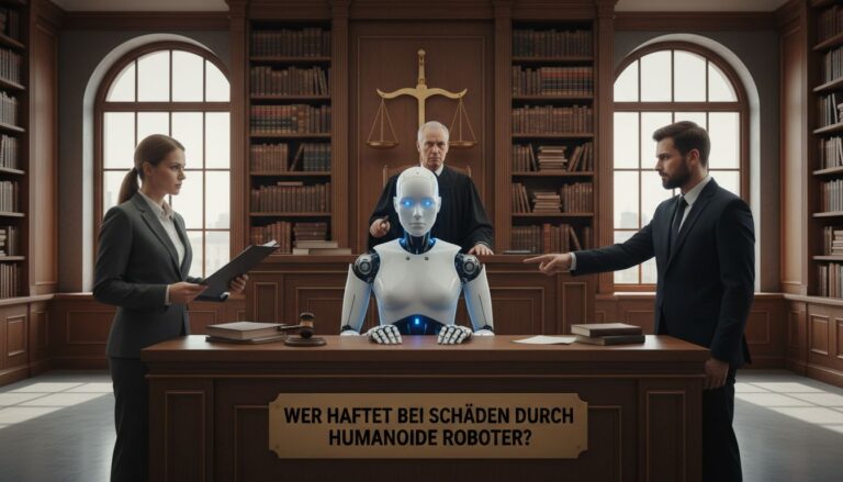 Wer haftet bei Schäden durch humanoide Roboter? [Bildinhalt mit KI erstellt]