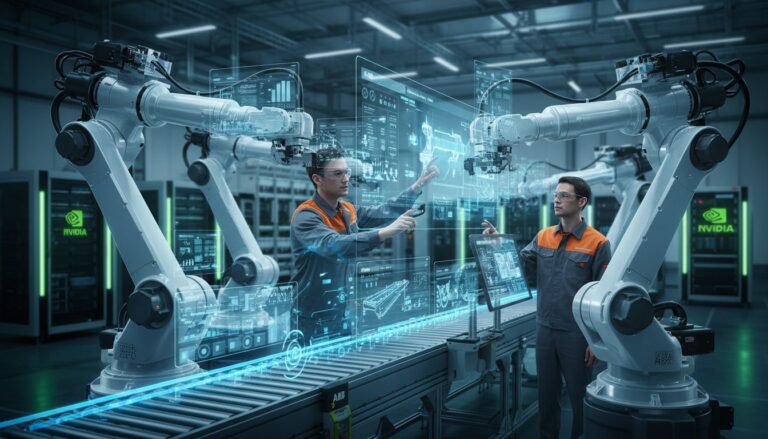 HyperReality: Wie ABB und NVIDIA die Fabrik der Zukunft in die Cloud verlagern [Bildinhalt mit KI erstellt]
