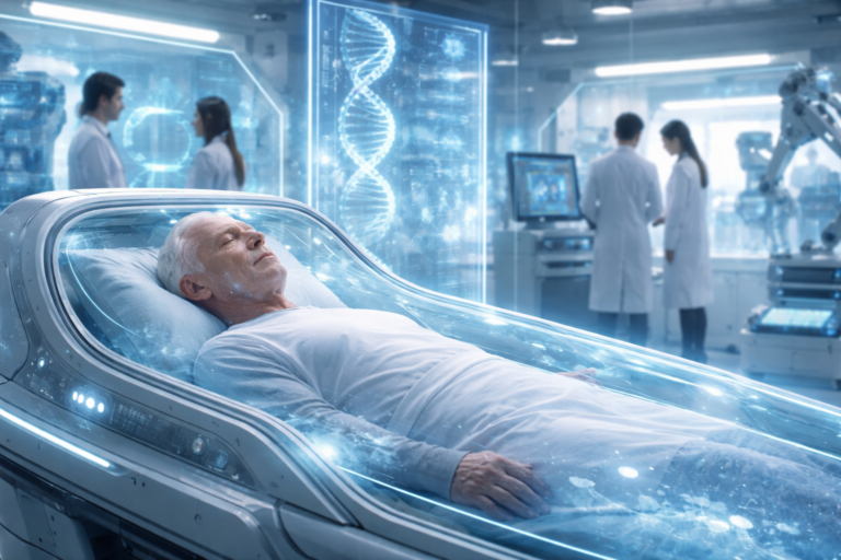 Death Optional by 2030 [Bildinhalt mit KI erstellt]