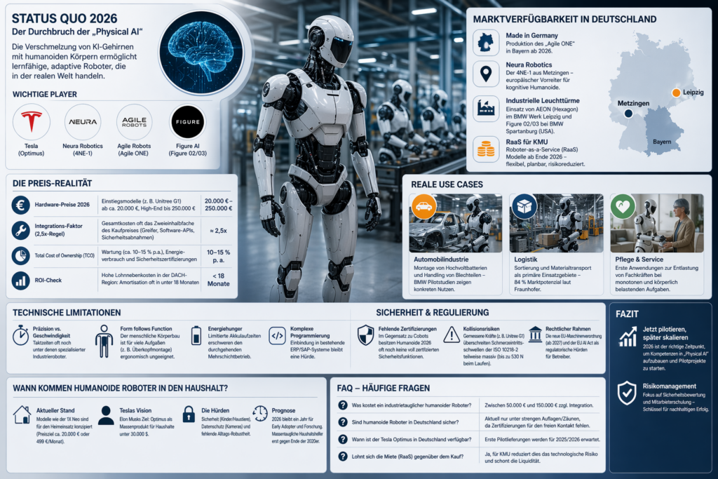 Humanoid Roboter 2026 Infografik