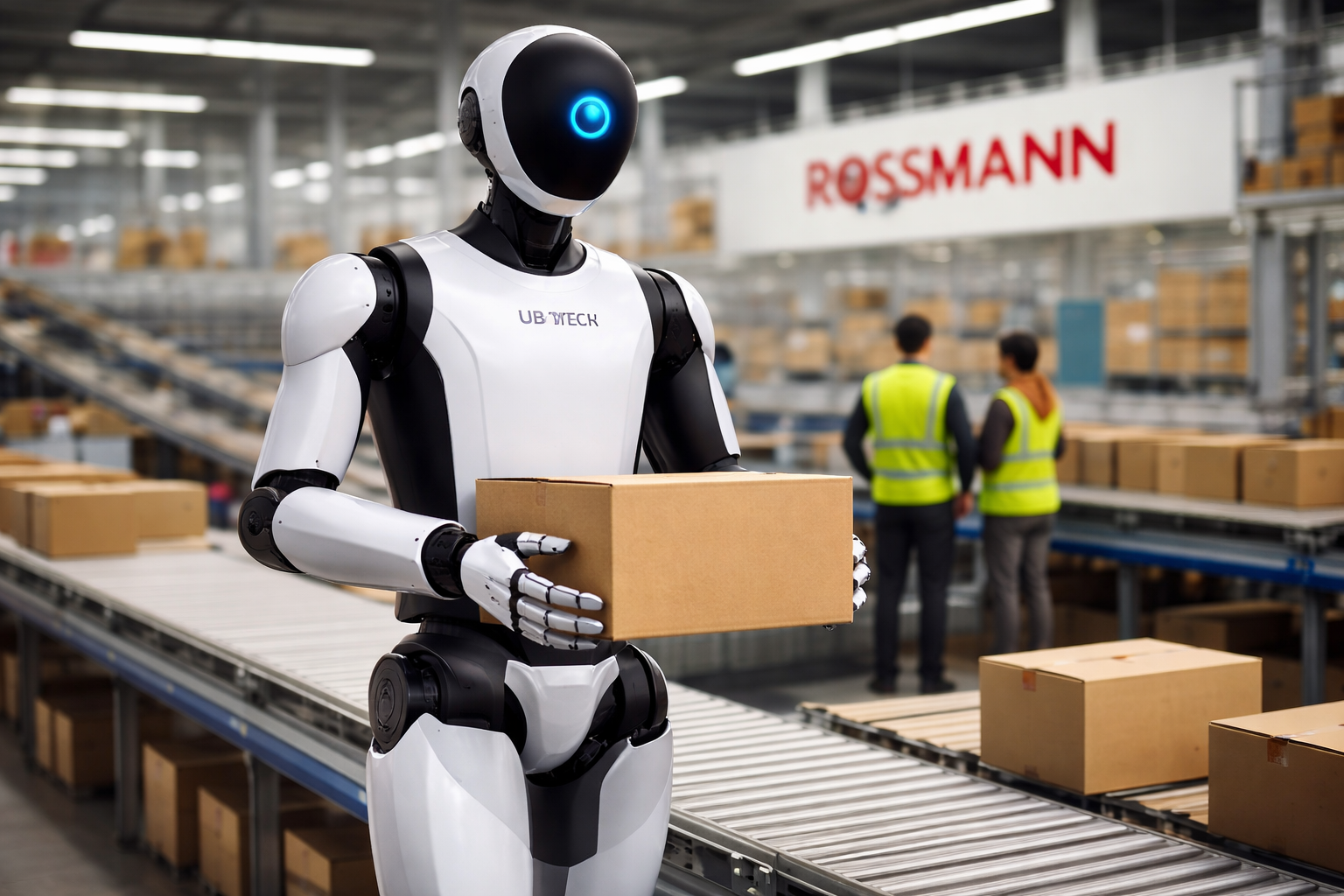 Humanoide Roboter bei Rossmann: Roboter von Terra Robotics in der Logistik 3 Humanoide Roboter bei Rossmann