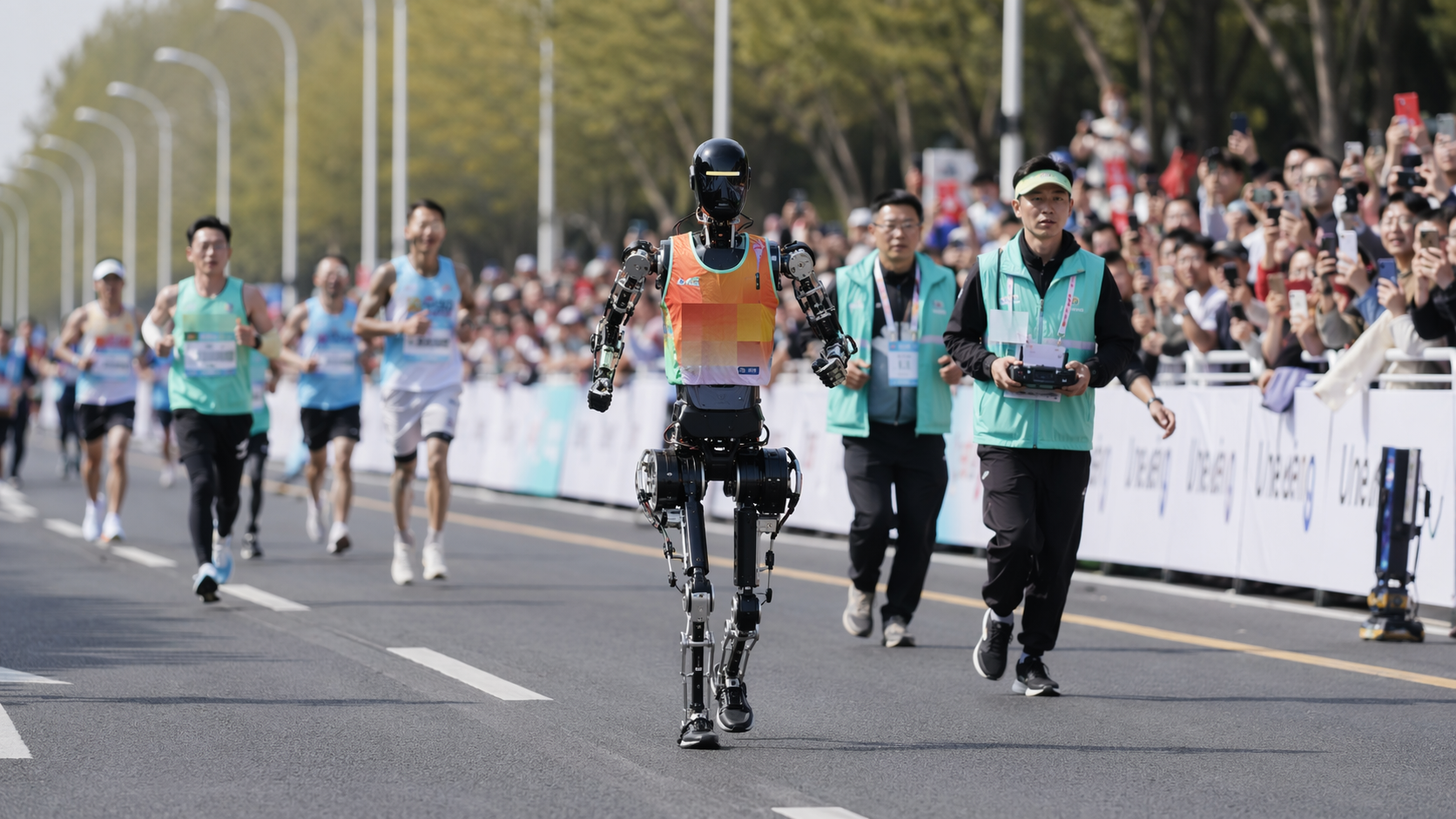 Roboter Halbmarathon in Beijing