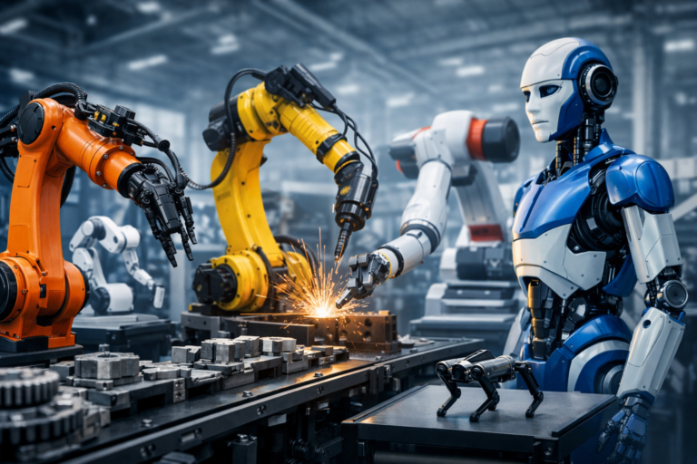 Roboter Hersteller weltweit [Bildinhalt mit KI erstellt]