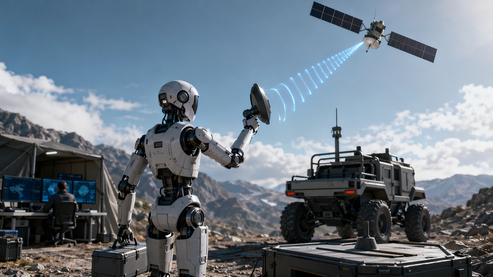 Roboter kommuniziert erstmals direkt mit Satellit