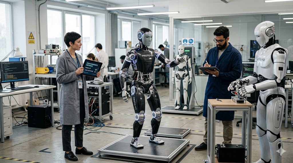 Humanoide Roboter im Check