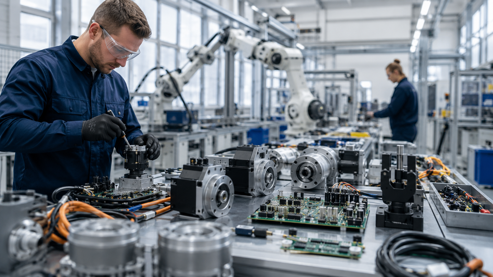 Hersteller von Roboterkomponenten [Bildinhalt mit KI erstellt]