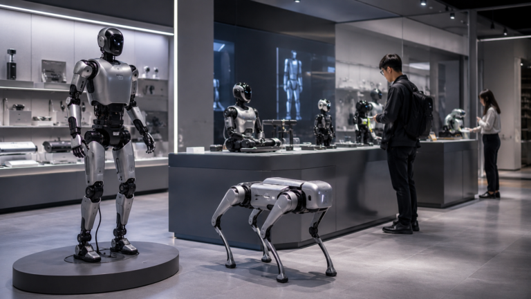 Roboter Hersteller erobern die Einkaufszentren [Bildinhalt mit KI erstellt]