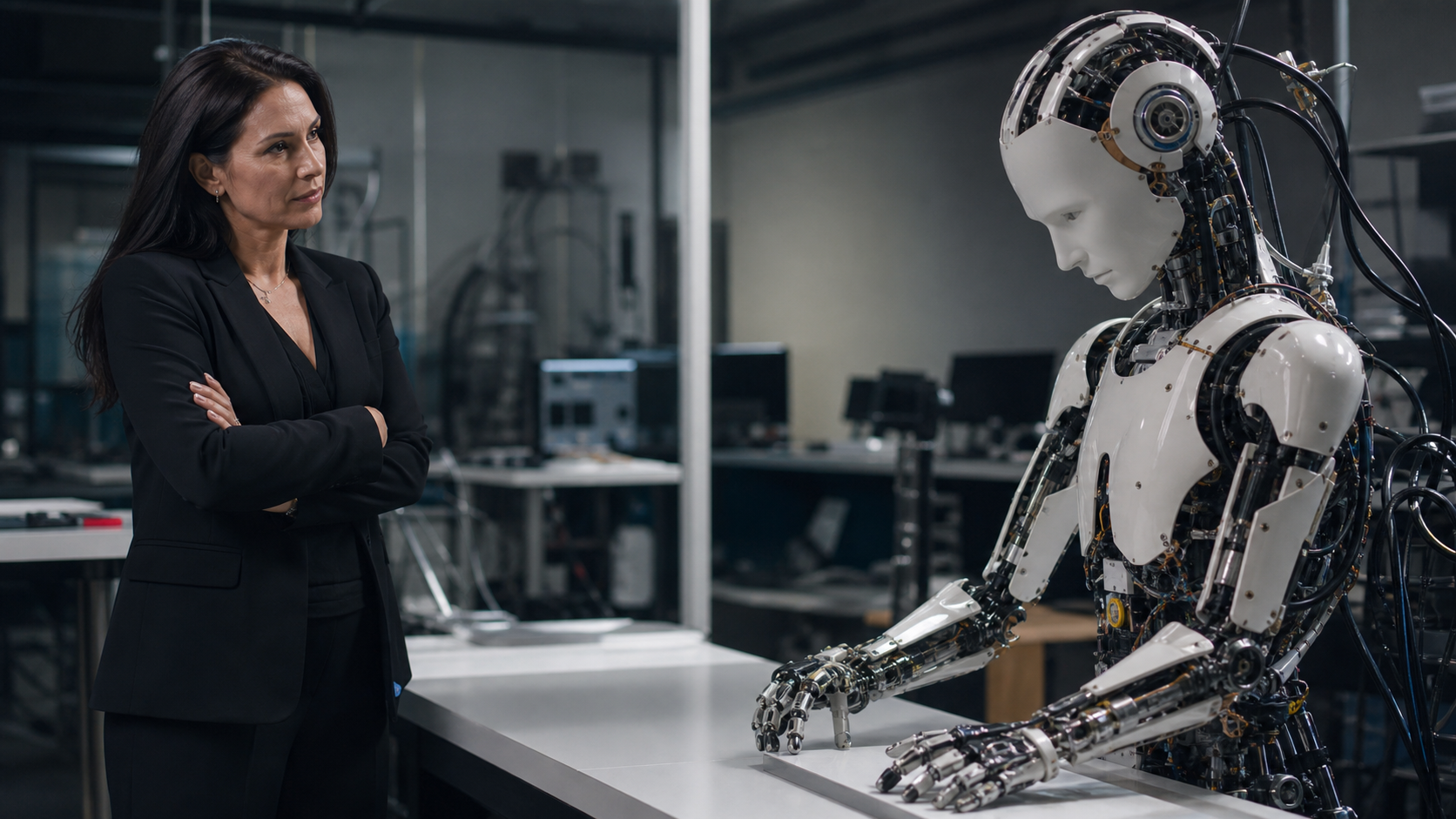 humanoide roboter ki singularitaet 16x9 1 [Bildinhalt mit KI erstellt]