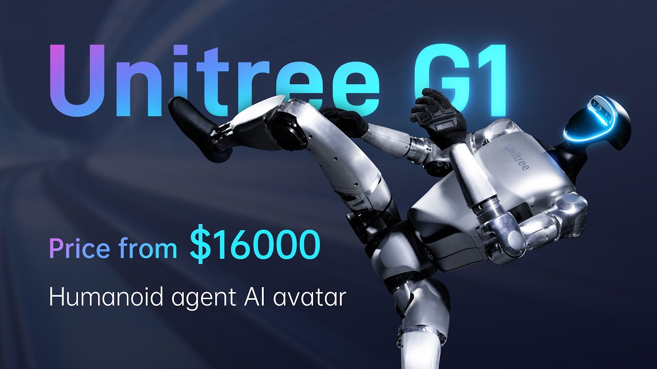 Unitree G1 from 16,000 dollars: What the launch video really shows 3 Unitree G1 ab 16.000 Dollar: Was das Launchvideo wirklich belegt – Vorschaubild zum Hersteller-Video