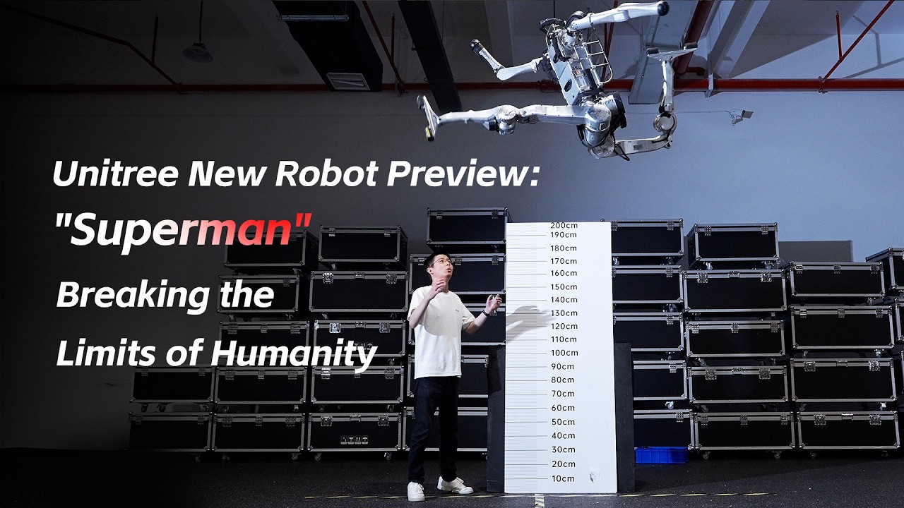 Unitrees „Superman“-Roboter: 12,66 m/s und zwei Meter Sprung? - Vorschaubild zum YouTube-Video