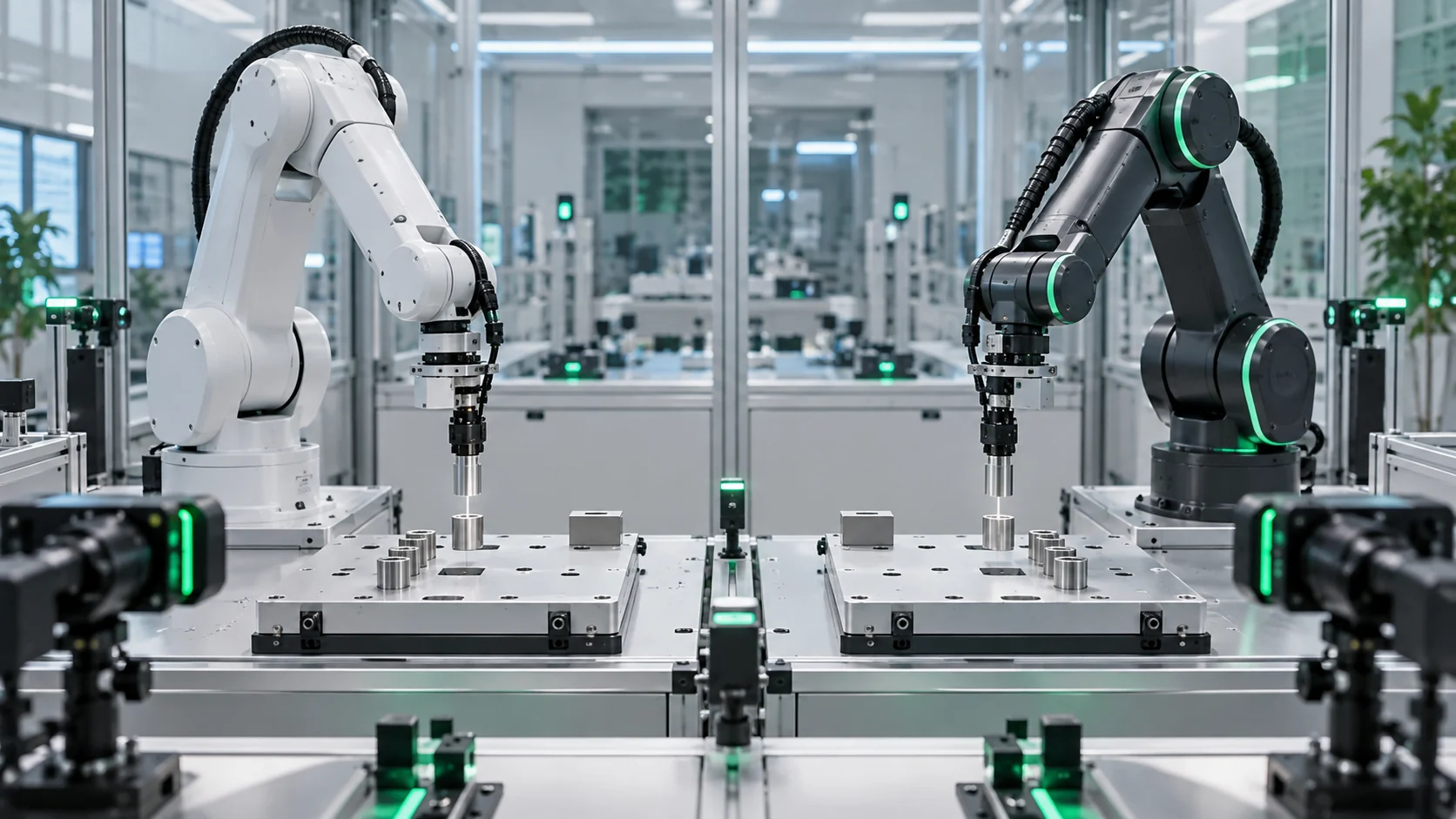 Robotik Benchmark in der Robotik – redaktionelle Symbolaufnahme [Bildinhalt mit KI erstellt]