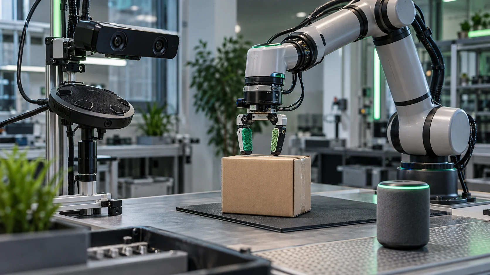 Multimodale KI Robotik in der Robotik – redaktionelle Symbolaufnahme [Bildinhalt mit KI erstellt]