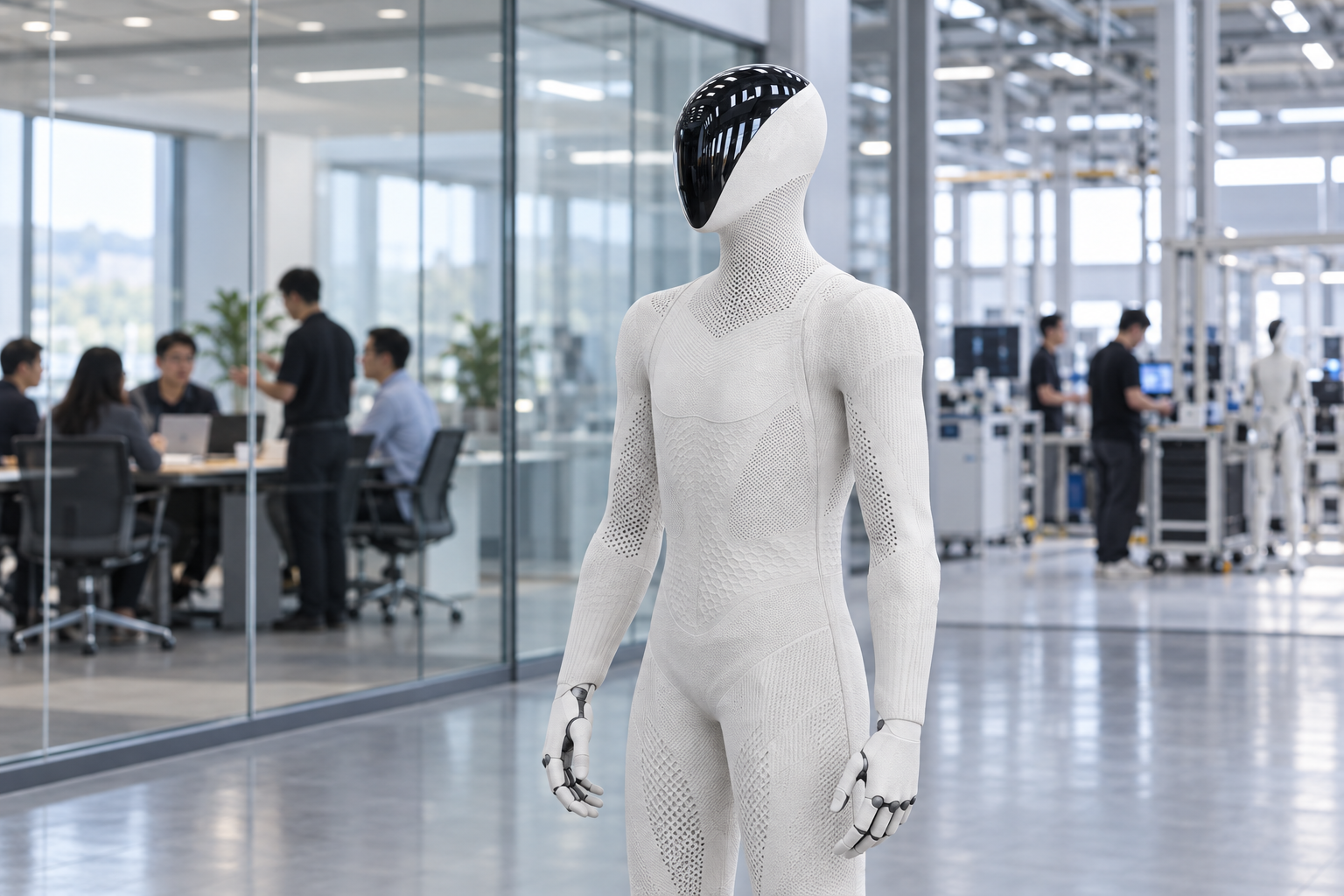 XPENG IRON im Hauptsitz der Robotiksparte Dogotix [Bildinhalt mit KI erstellt]